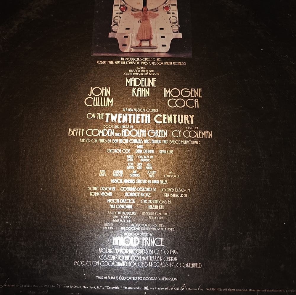 1978‎ original Broadway cast recording vinyl LP of the musical On the Twentieth - Picture 6 of 9